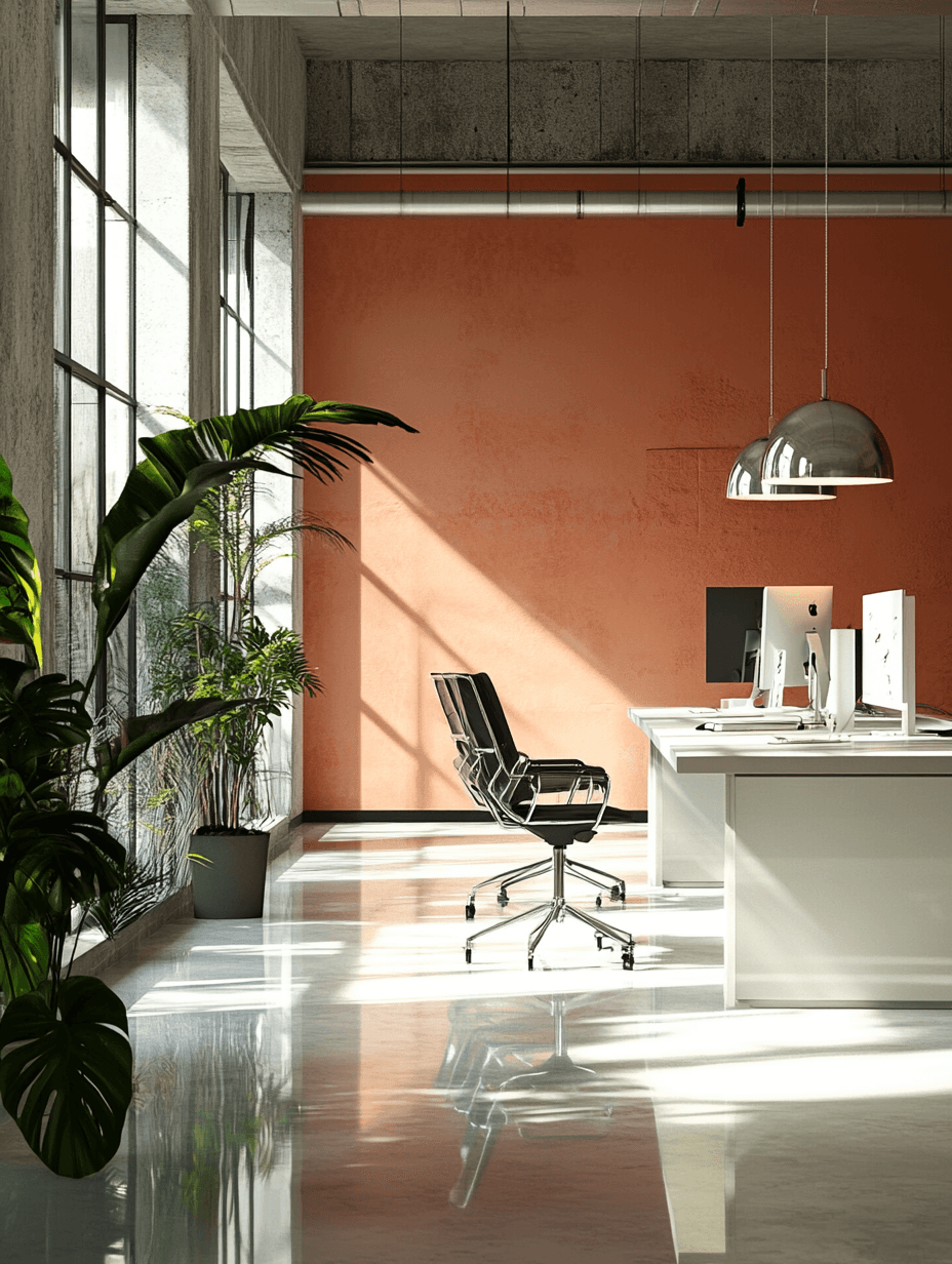Clean modern office space with professional cleaning service